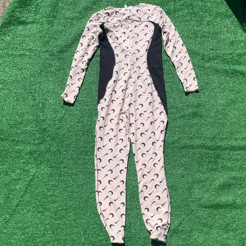 Patterned Long Sleeve Jumpsuit